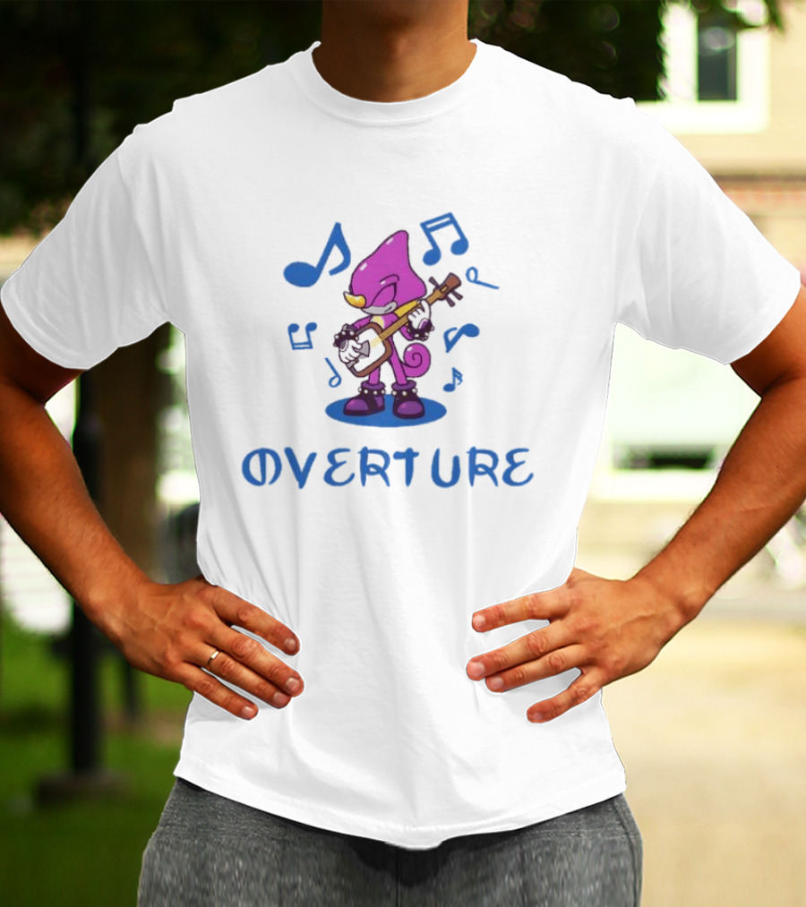 Espio The Chameleon Overture Music And Sonic The Hedgehog Notes T-Shirt