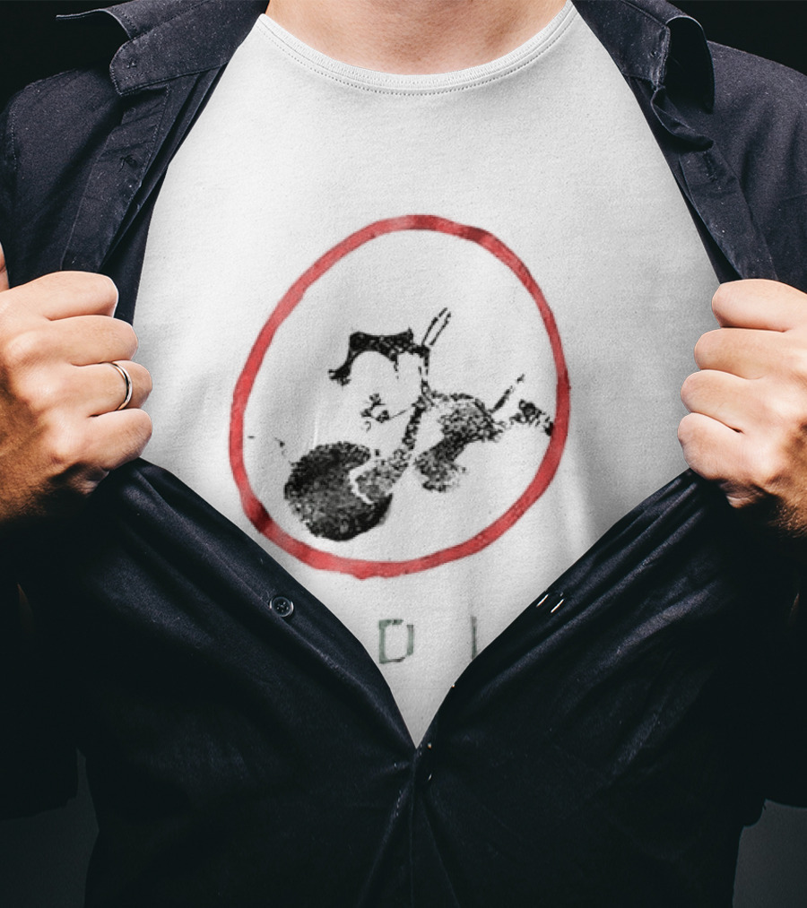 Felix The Cat Dead Lift Red Circle Weightlifting T-Shirt