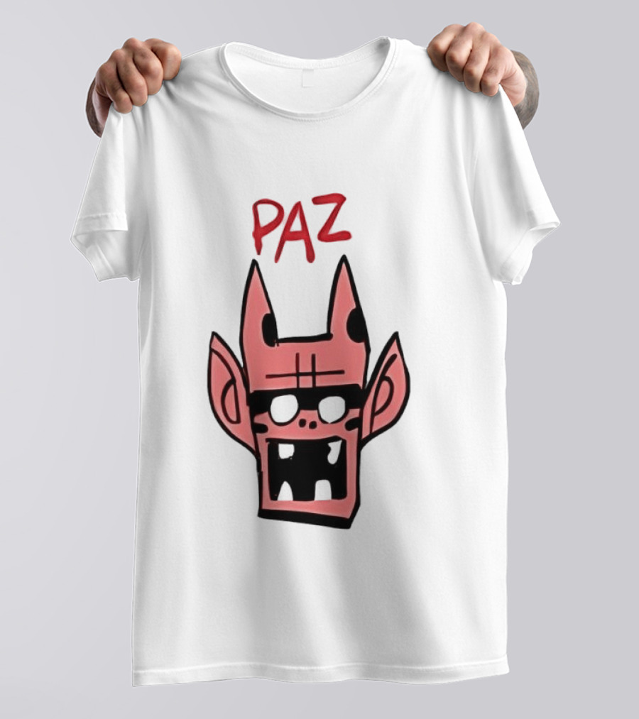 Gorillaz Paz Cartoon Character Face T-Shirt