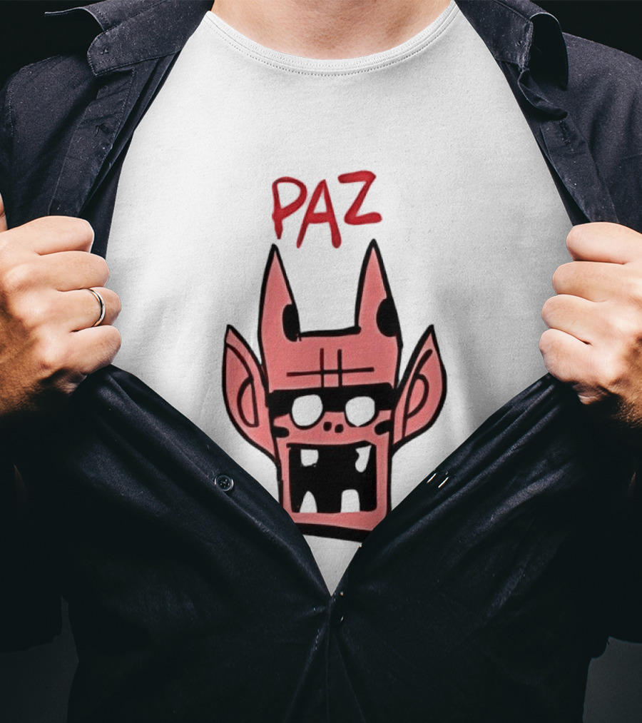 Gorillaz Paz Cartoon Character Face T-Shirt