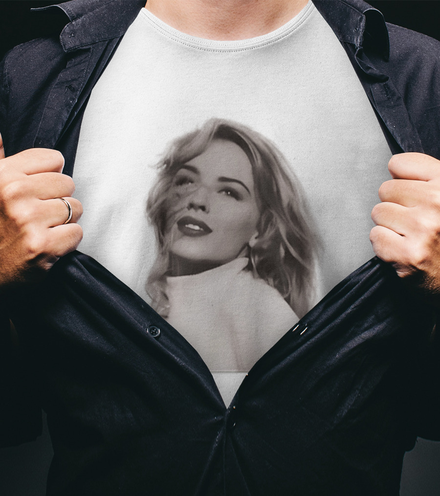Kylie Minogue Iconic Music Star Portrait Vintage Aesthetic T-Shirt