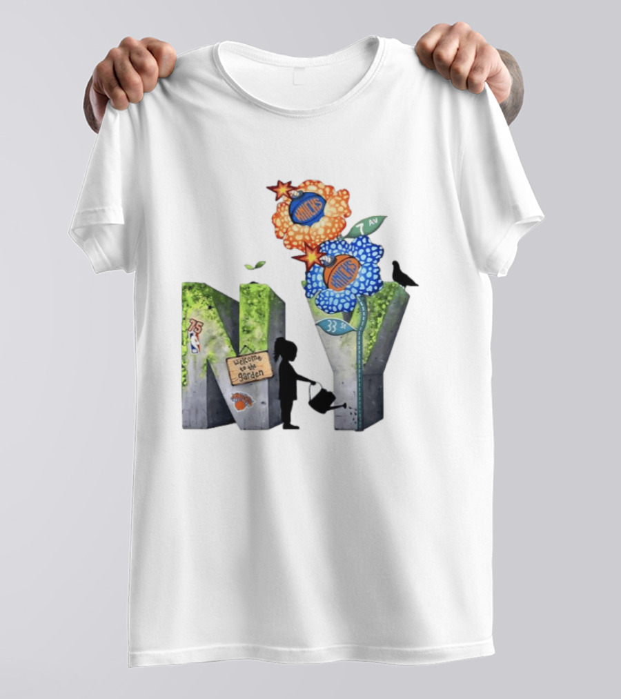 New York Knicks Welcome To The Garden 75th Anniversary 33 Seventh Avenue T-Shirt