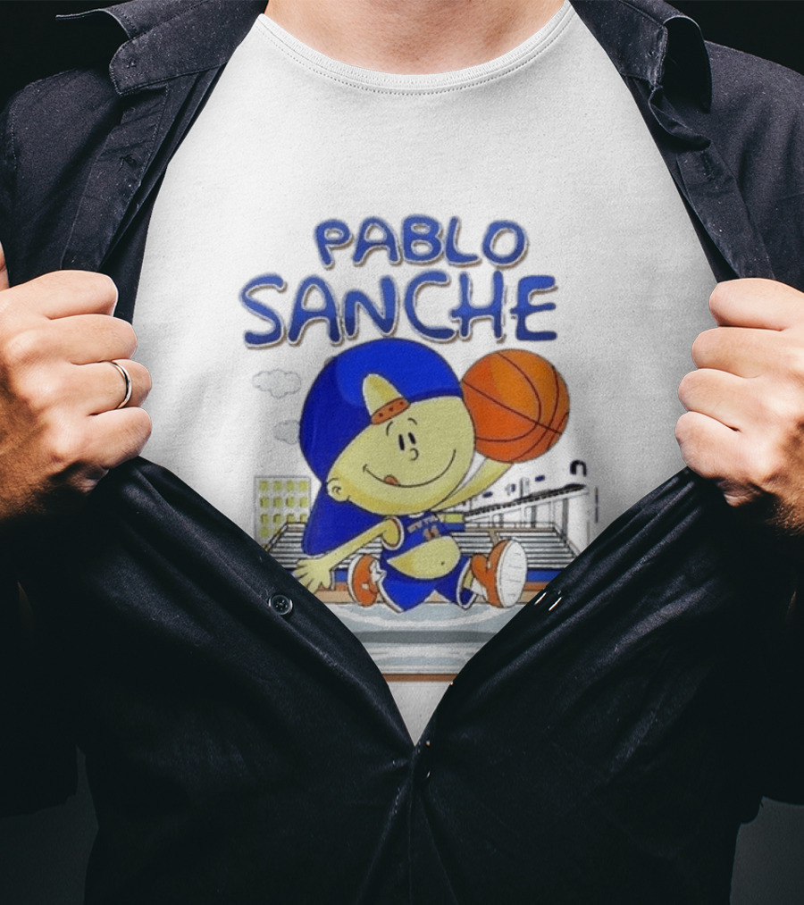 Pablo Sanchez Secret Weapon New York Basketball Court Playground Kid T-Shirt