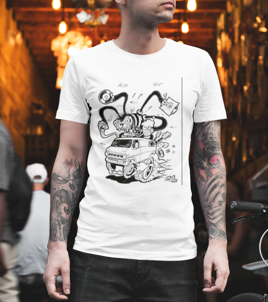 Spider 45 Fuzz Ford Tentacles Creature Adventure T-Shirt