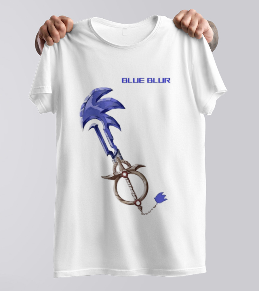 The Hedgehog Keyblade Blue Blur Sonic T-Shirt