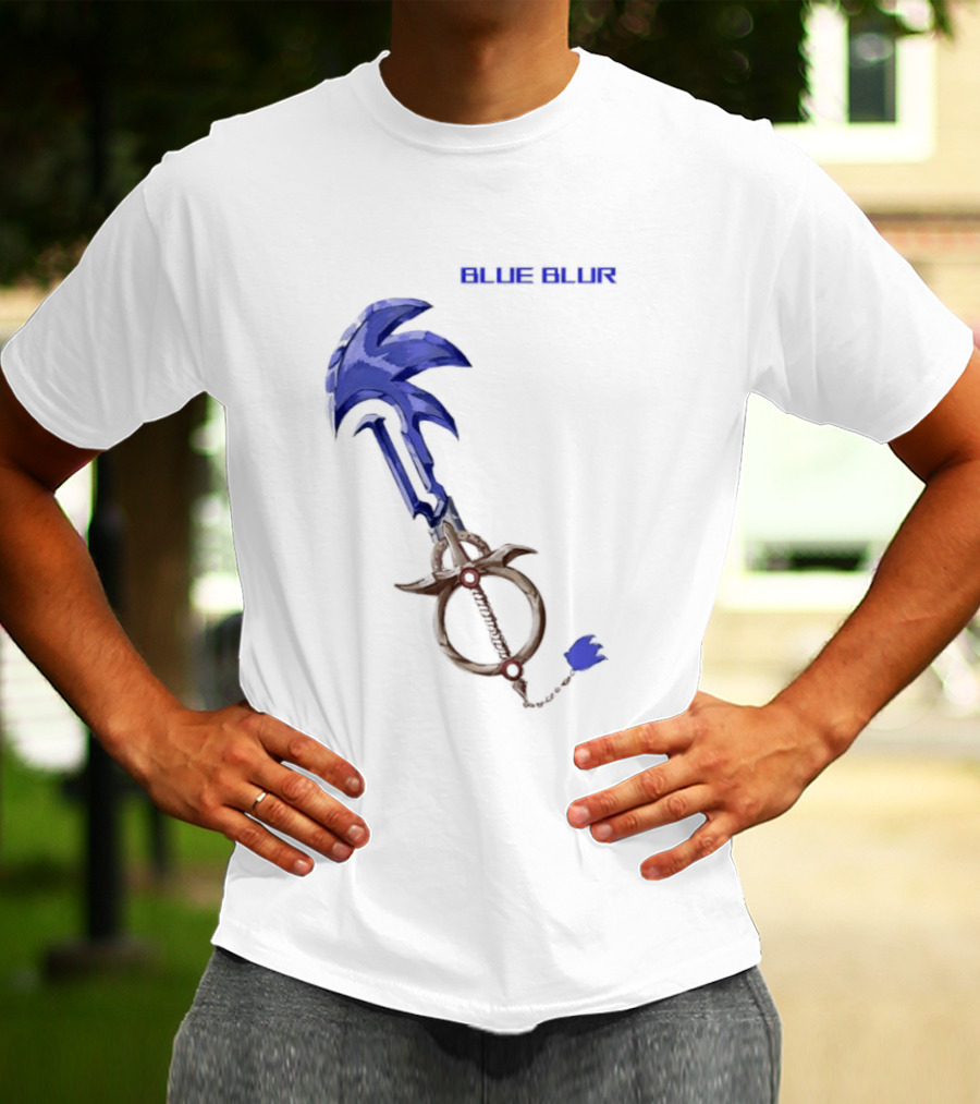 The Hedgehog Keyblade Blue Blur Sonic T-Shirt