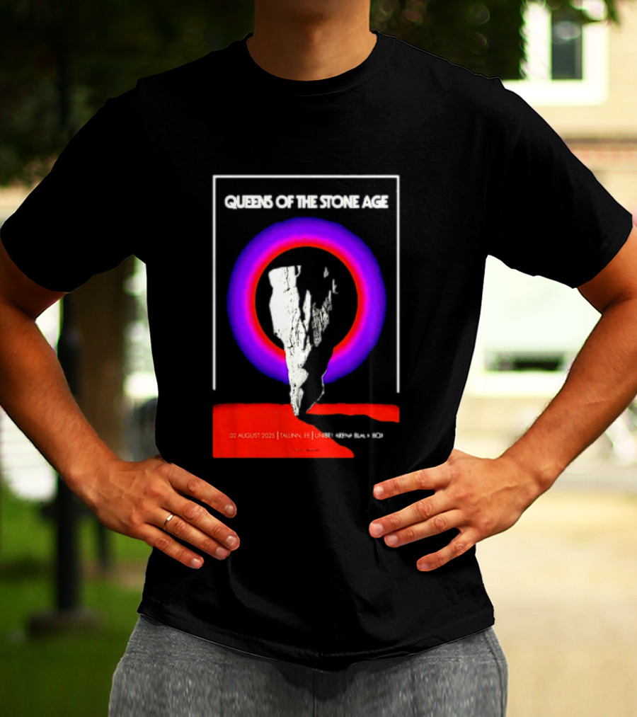 Queens Of The Stone Age 02 August 2025 Tallinn EE LHF Studio 47 Vintage Circle T-Shirt
