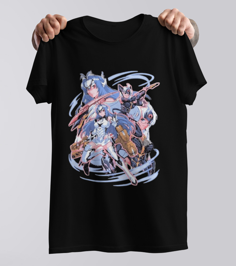 Xenosaga KOS MOS Anime Art Space Robots Heart T-Shirt