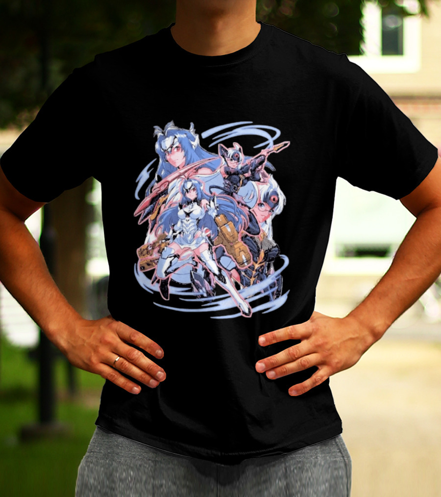 Xenosaga KOS MOS Anime Art Space Robots Heart T-Shirt