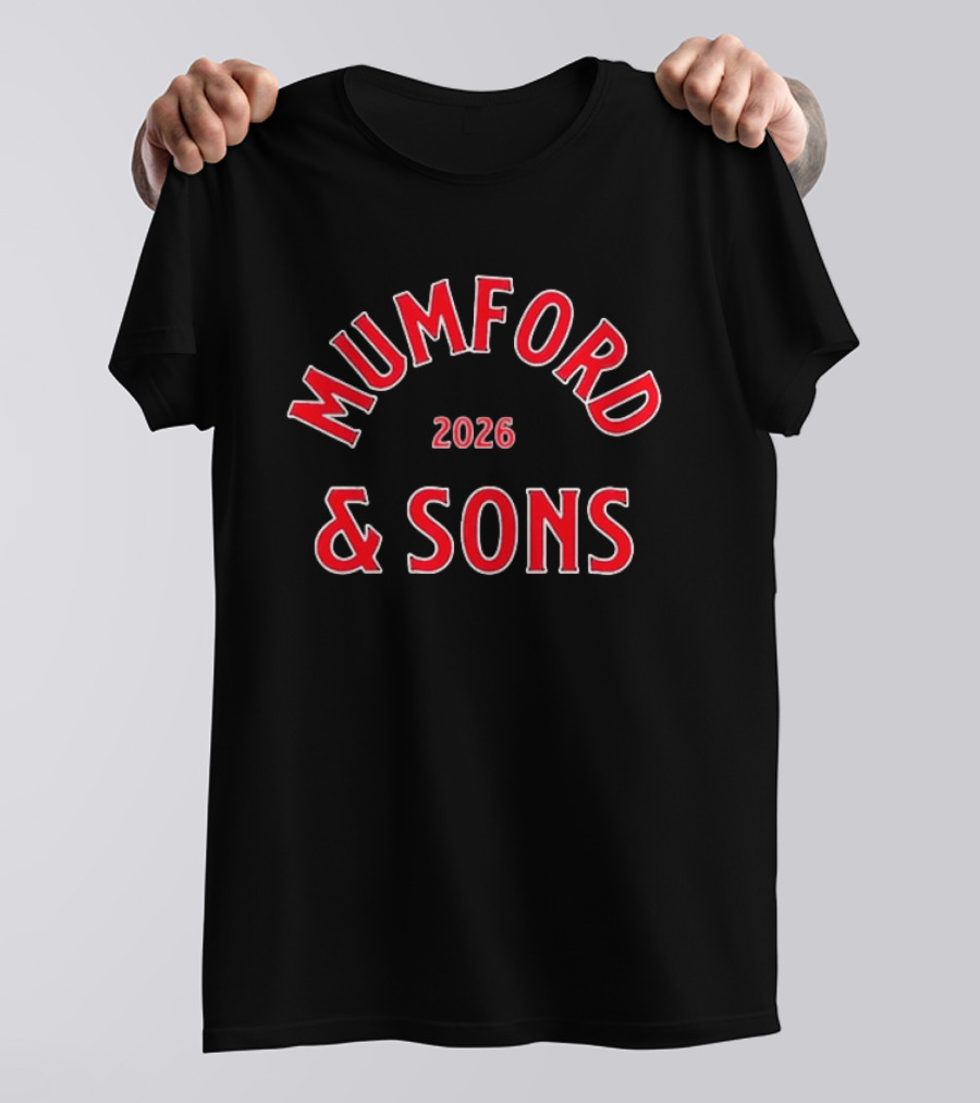 Mumford And Sons 2026 Tour June 22 Boston MA T-Shirt