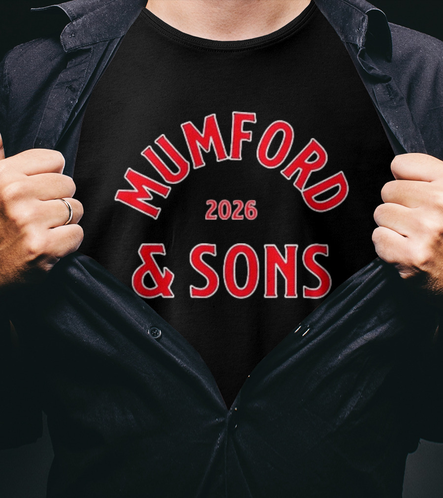 Mumford And Sons 2026 Tour June 22 Boston MA T-Shirt