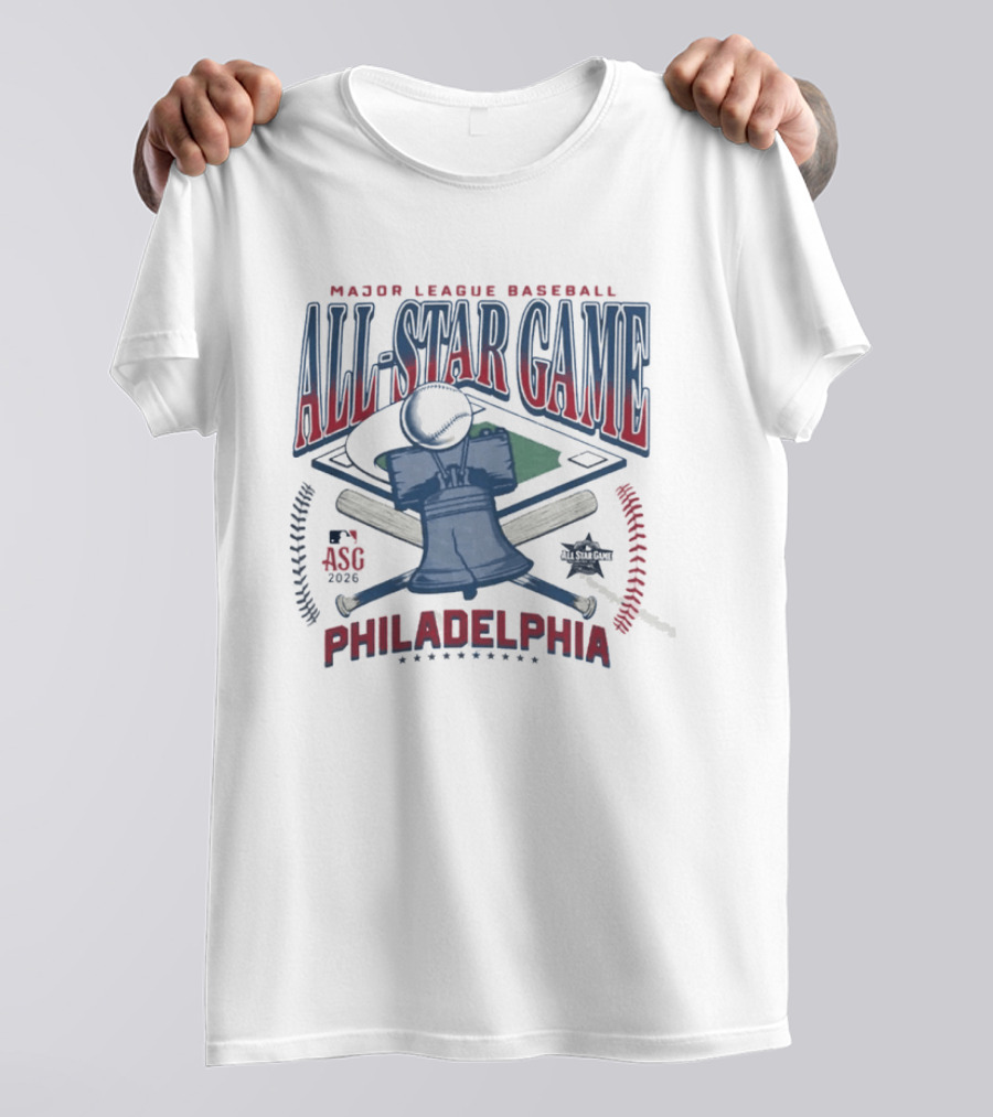 2026 Major League Baseball All Star Game Philadelphia Liberty Bell T-Shirt