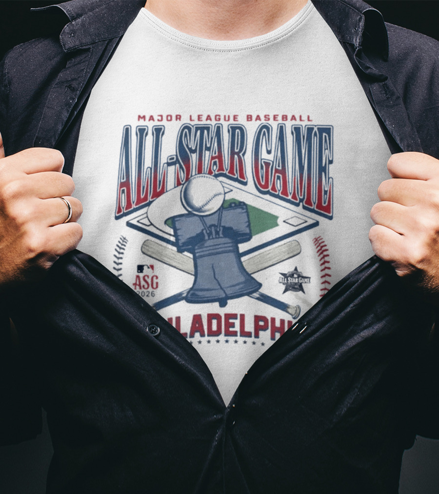 2026 Major League Baseball All Star Game Philadelphia Liberty Bell T-Shirt