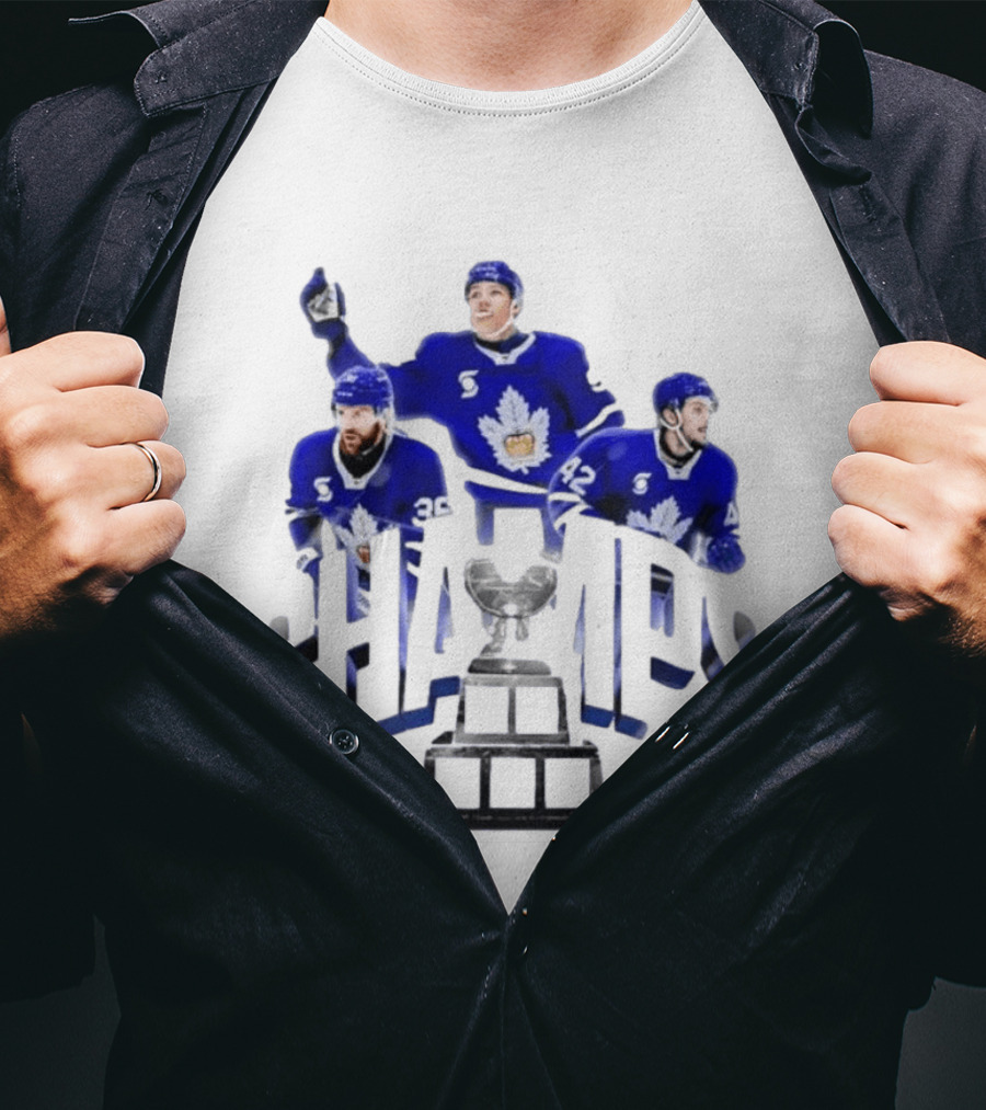 Toronto Marlies Champions Dakota Mermis Easton Cowan Landon Sim 2026 Calder Cup T-Shirt