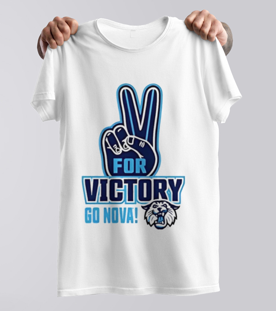 V For Victory Go Nova Wildcat T-Shirt