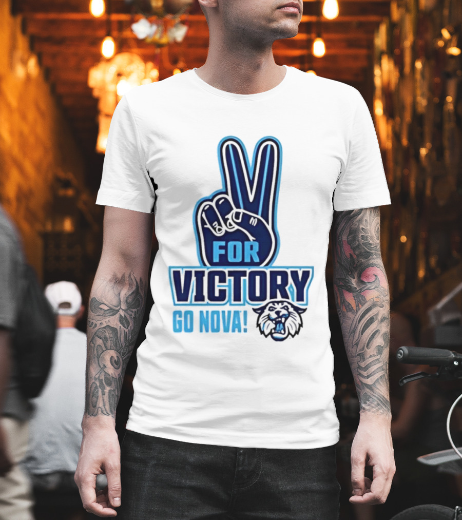 V For Victory Go Nova Wildcat T-Shirt