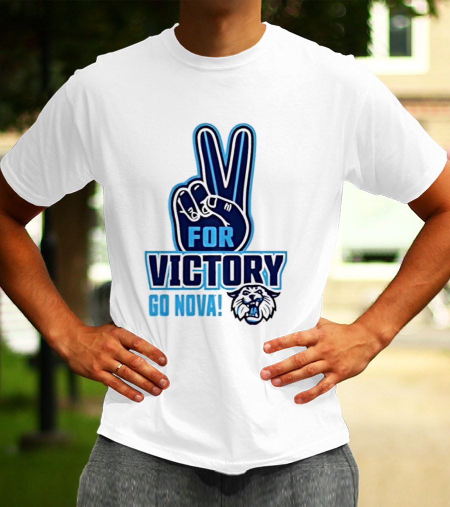 V For Victory Go Nova Wildcat T-Shirt