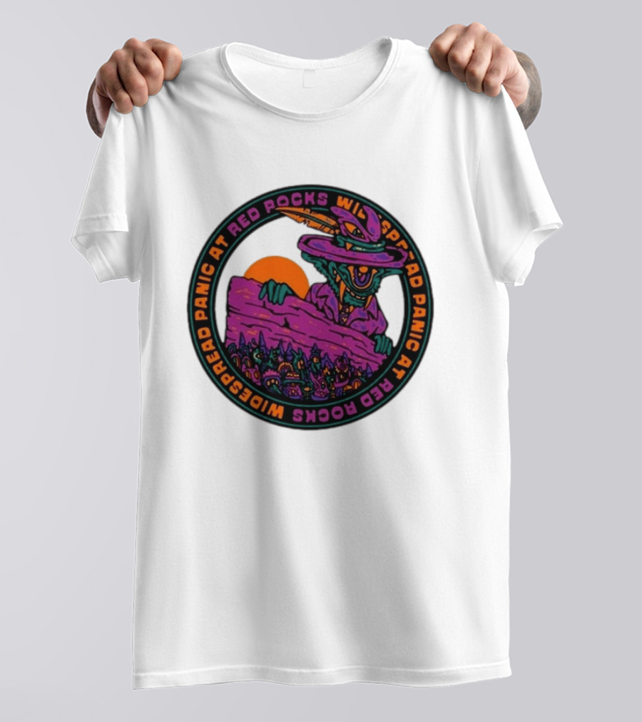 Widespread Panic At Red Rocks June 26 28 2026 Event Psychedelic Goblin T-Shirt