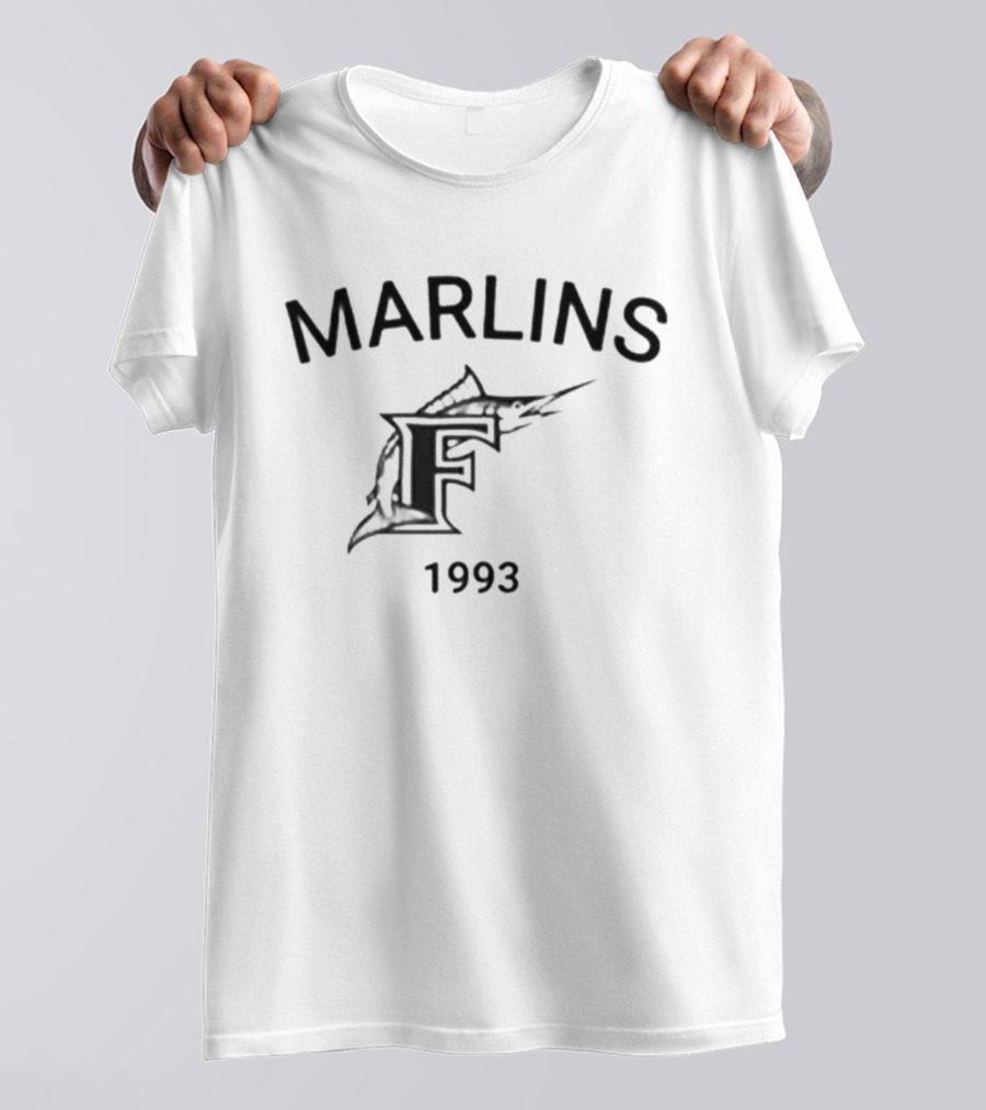 Marlins F 1993 Retro Vintage Baseball T-Shirt
