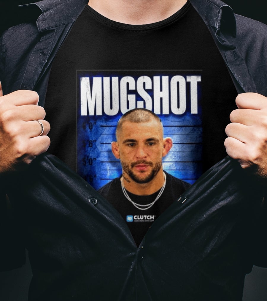 Dustin Poirier Pressure Makes Diamonds Shot Clutch Blue T-Shirt