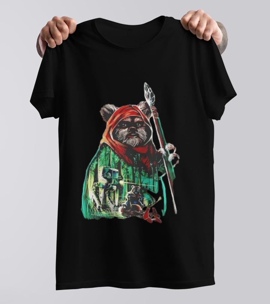 Wicket W Warrick Ewok Endor Defense Return Of The Jedi T-Shirt