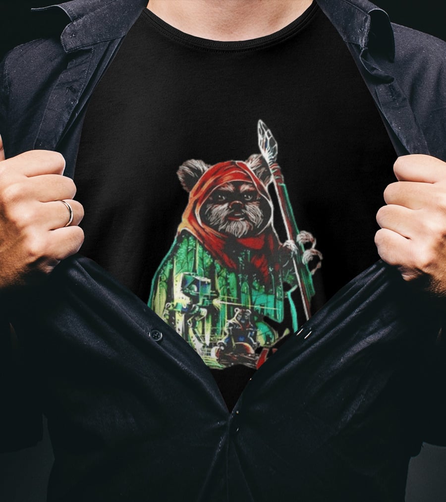 Wicket W Warrick Ewok Endor Defense Return Of The Jedi T-Shirt