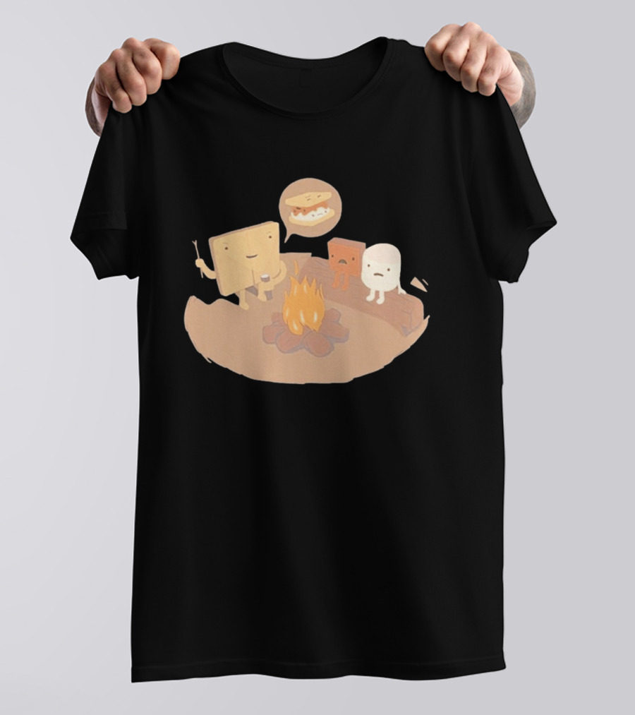 S'mores Characters Camping Fun Leo Dooley Lab Rats T-Shirt