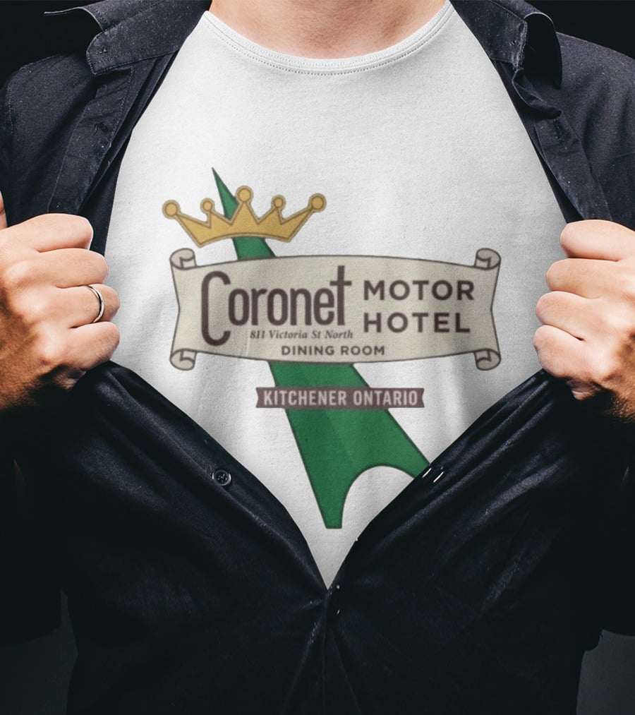 Coronet Motor Hotel 811 Victoria St North Kitchener Ontario Dining Room T-Shirt