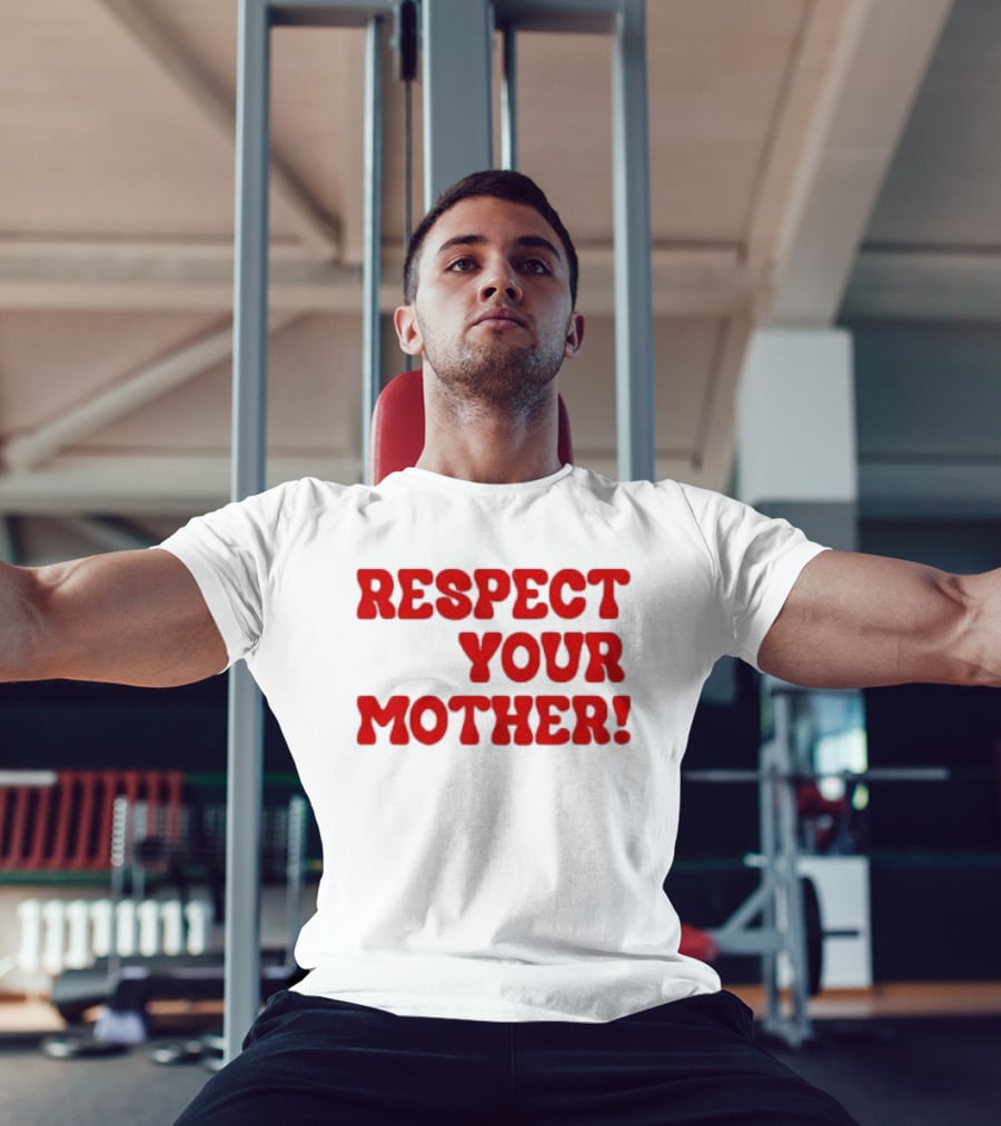Respect Your Mother Bold Red T-Shirt