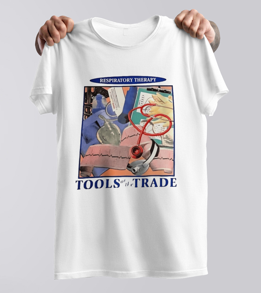 Respiratory Therapy Tools Stethoscope And Medical Instruments T-Shirt