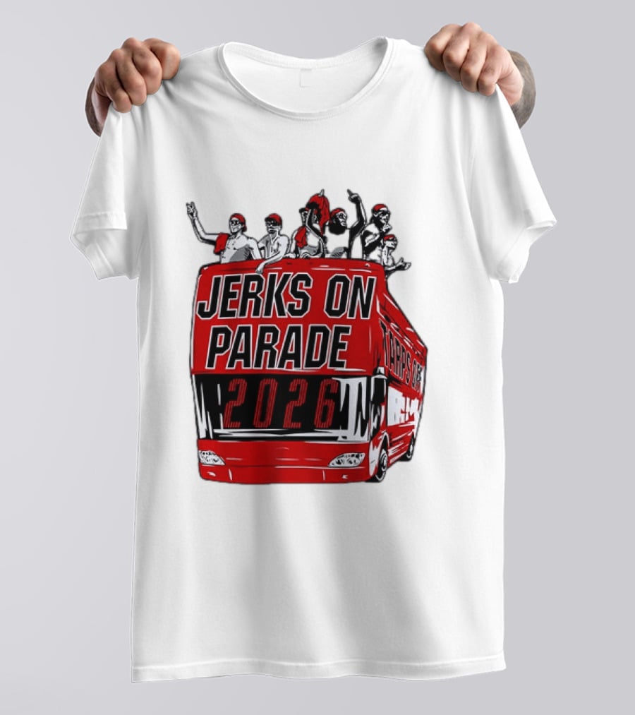 Jerks On Parade 2026 Carolina Hurricanes NHL Bus Fan Celebration T-Shirt