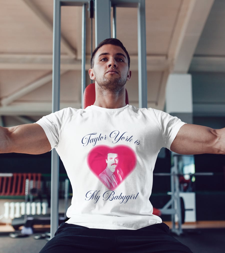 Taylor York Is My Babygirl Heart Pink Image T-Shirt