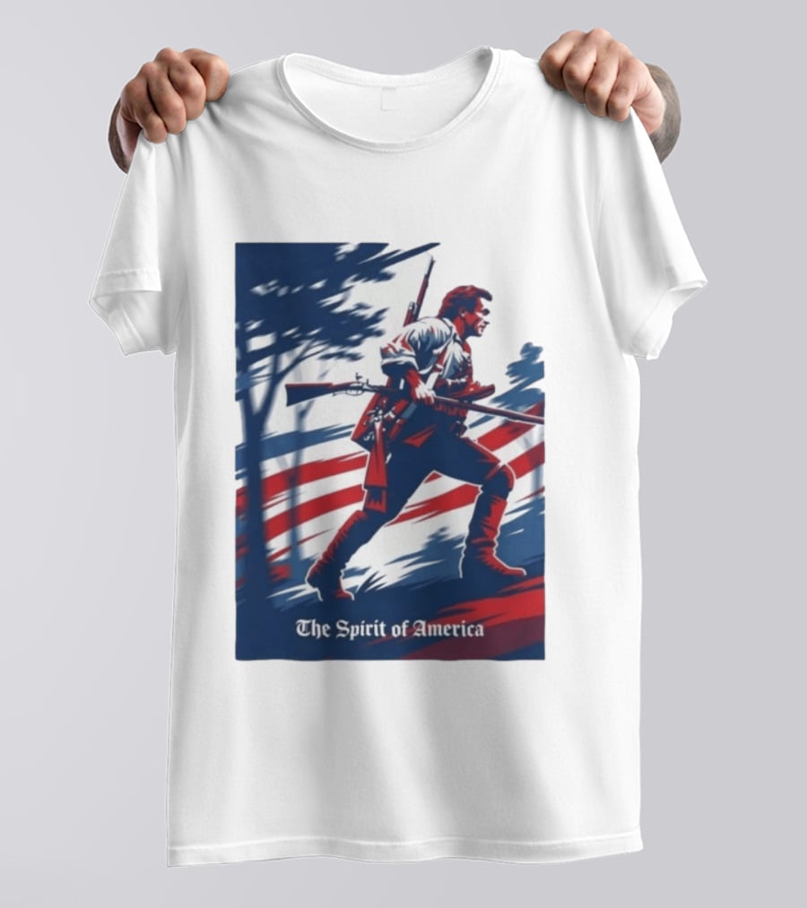 The Spirit Of America Benjamin Martin The Patriot Revolutionary T-Shirt