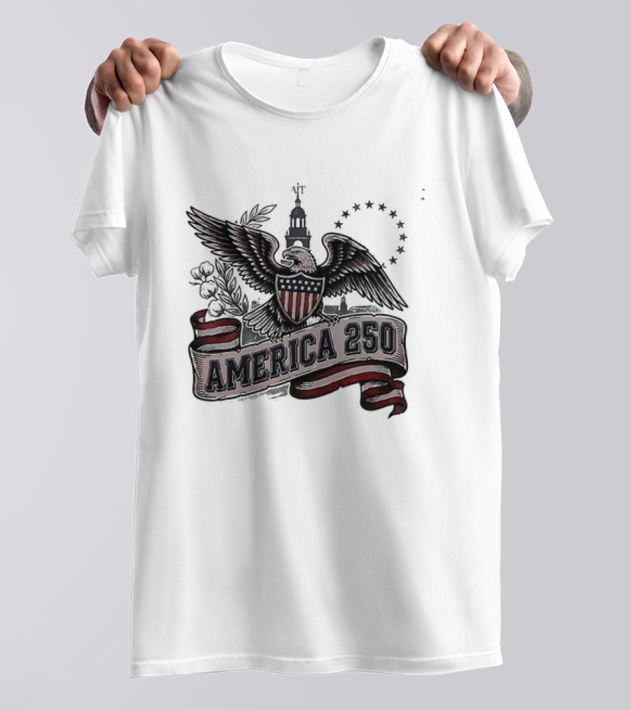 United States Eagle America 250 Est 1776 2026 Give Me Liberty Or Give Me Death T-Shirt