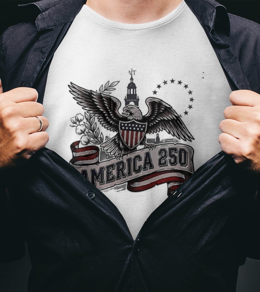 United States Eagle America 250 Est 1776 2026 Give Me Liberty Or Give Me Death T-Shirt