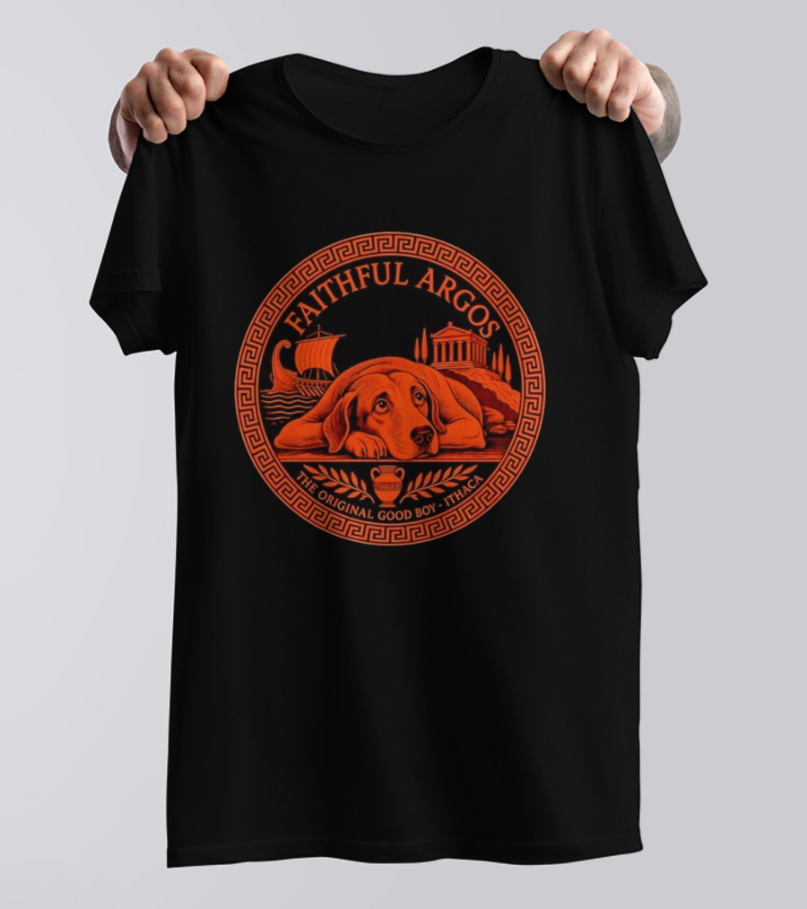 Faithful Argos The Original Good Boy Odyssey Homer Ithaca T-Shirt
