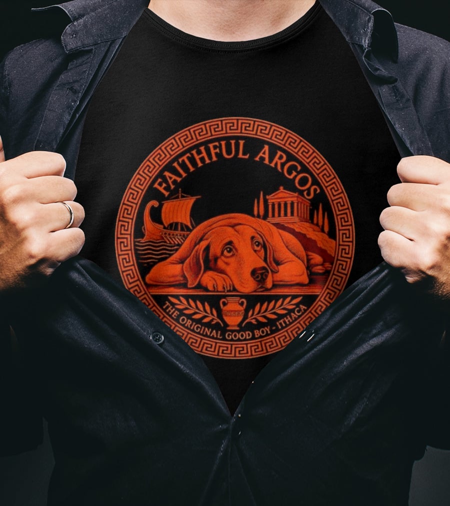 Faithful Argos The Original Good Boy Odyssey Homer Ithaca T-Shirt