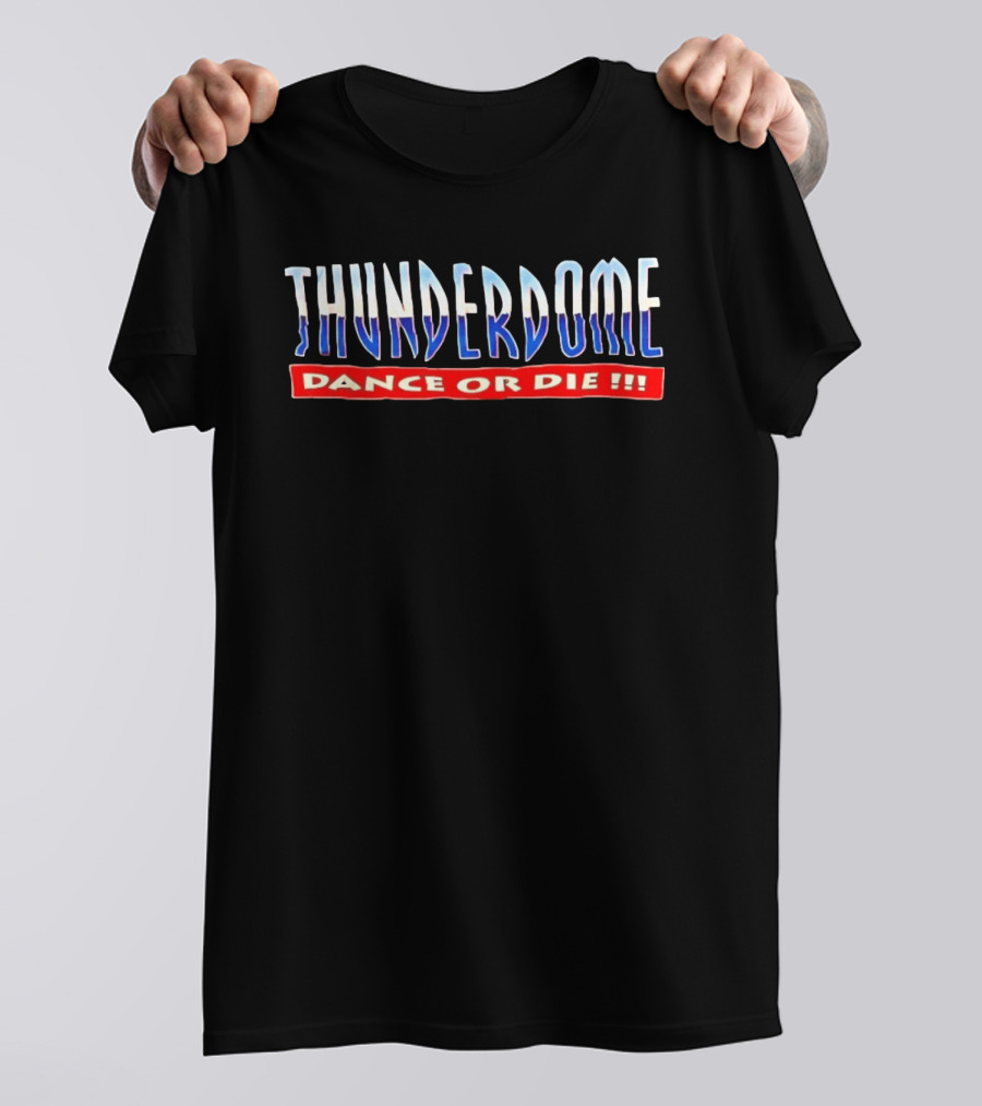 Thunderdome Dance Or Die Vintage Style 90s Rave Culture T-Shirt