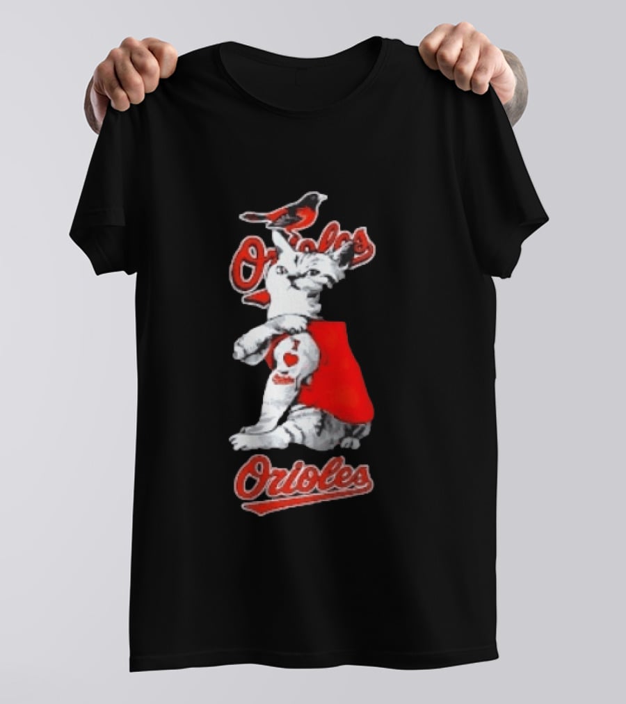 Orioles Cat Baltimore Baseball Orioles T-Shirt