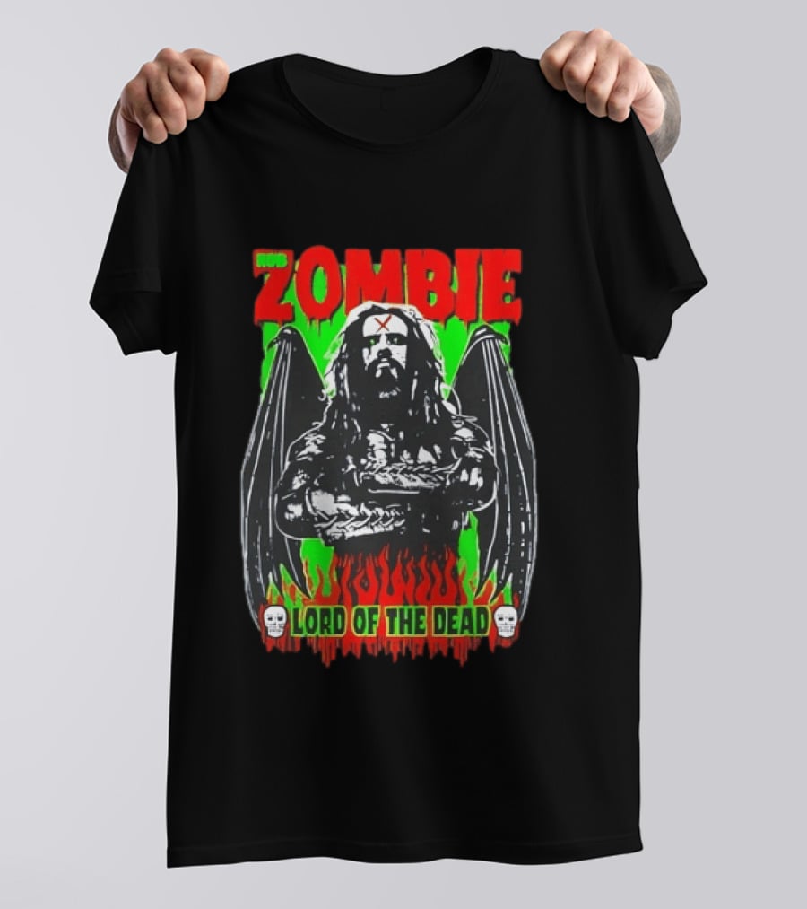 Rob Zombie Lord Of The Dead Halloween Wings T-Shirt