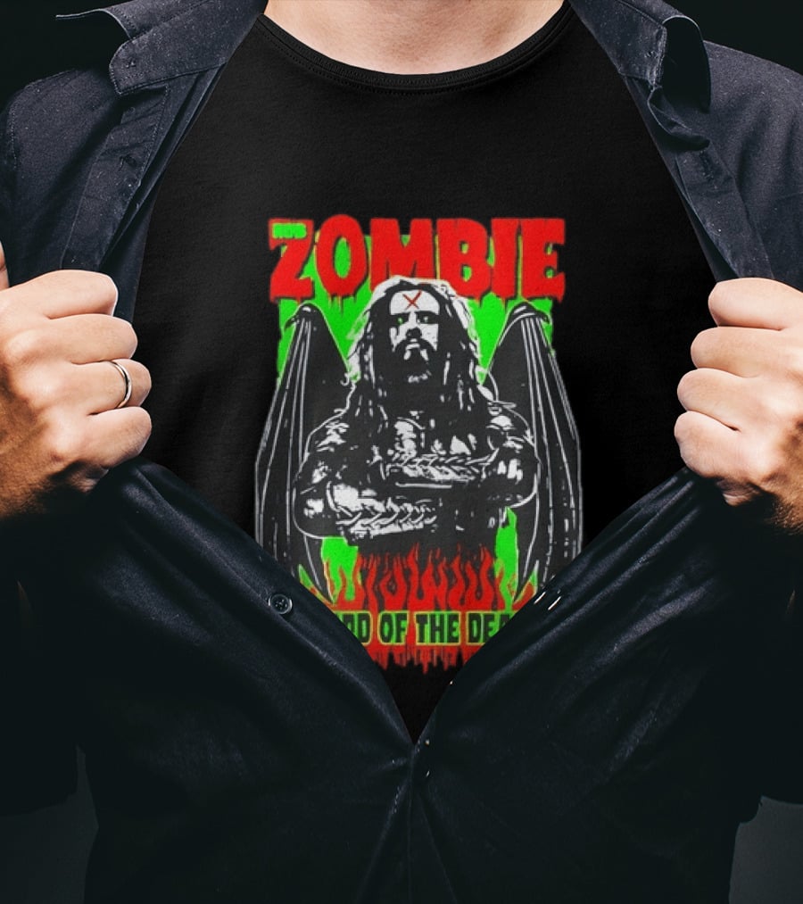 Rob Zombie Lord Of The Dead Halloween Wings T-Shirt