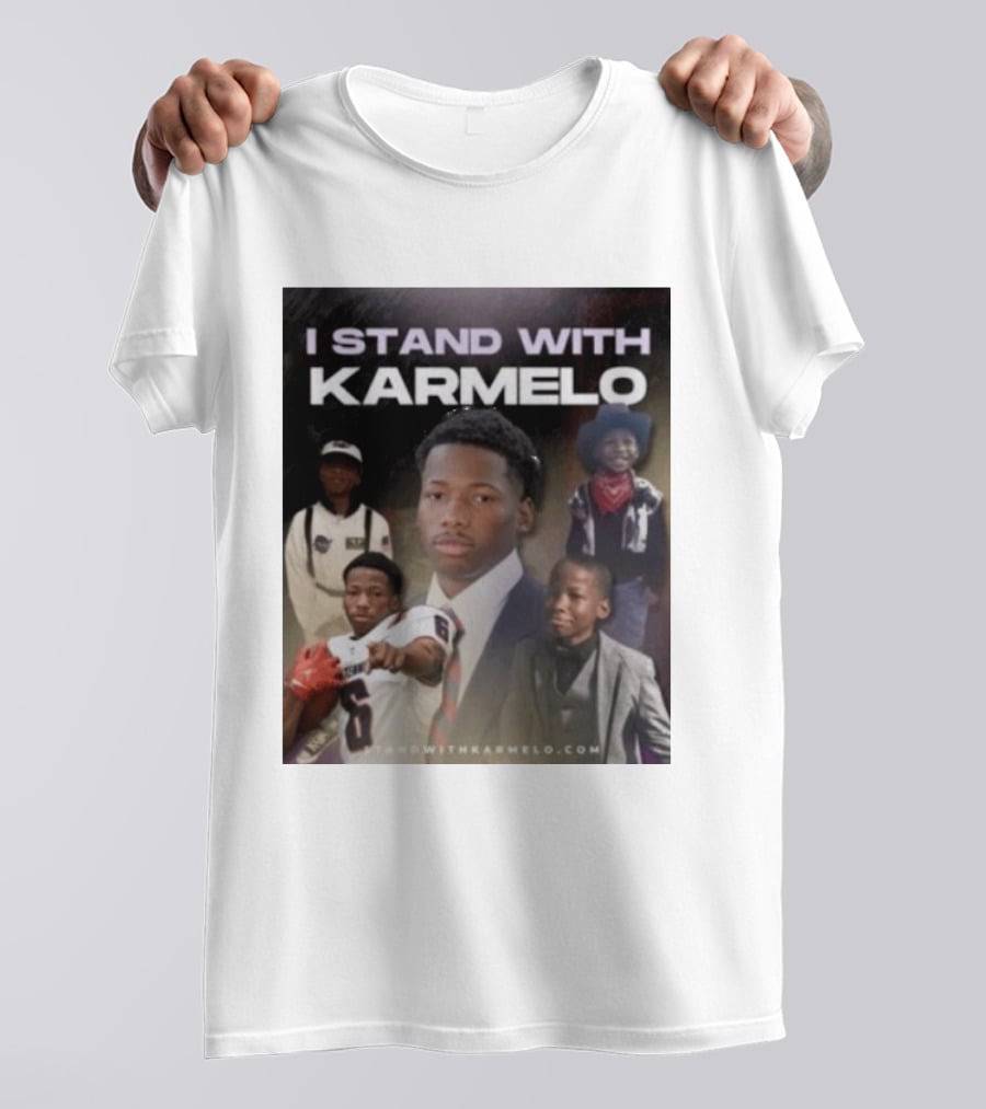 I Stand With Karmelo 2026 Team Support Faces T-Shirt