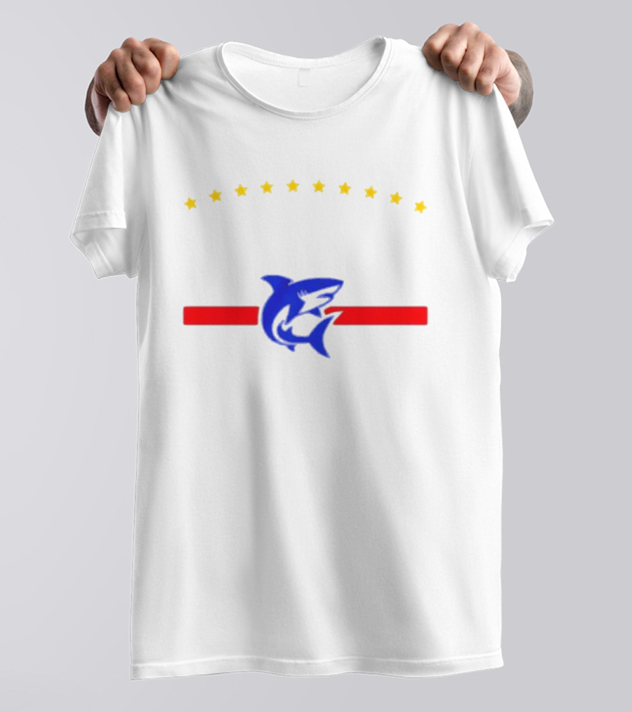 Cabo Verde Shark Stars Blue T-Shirt