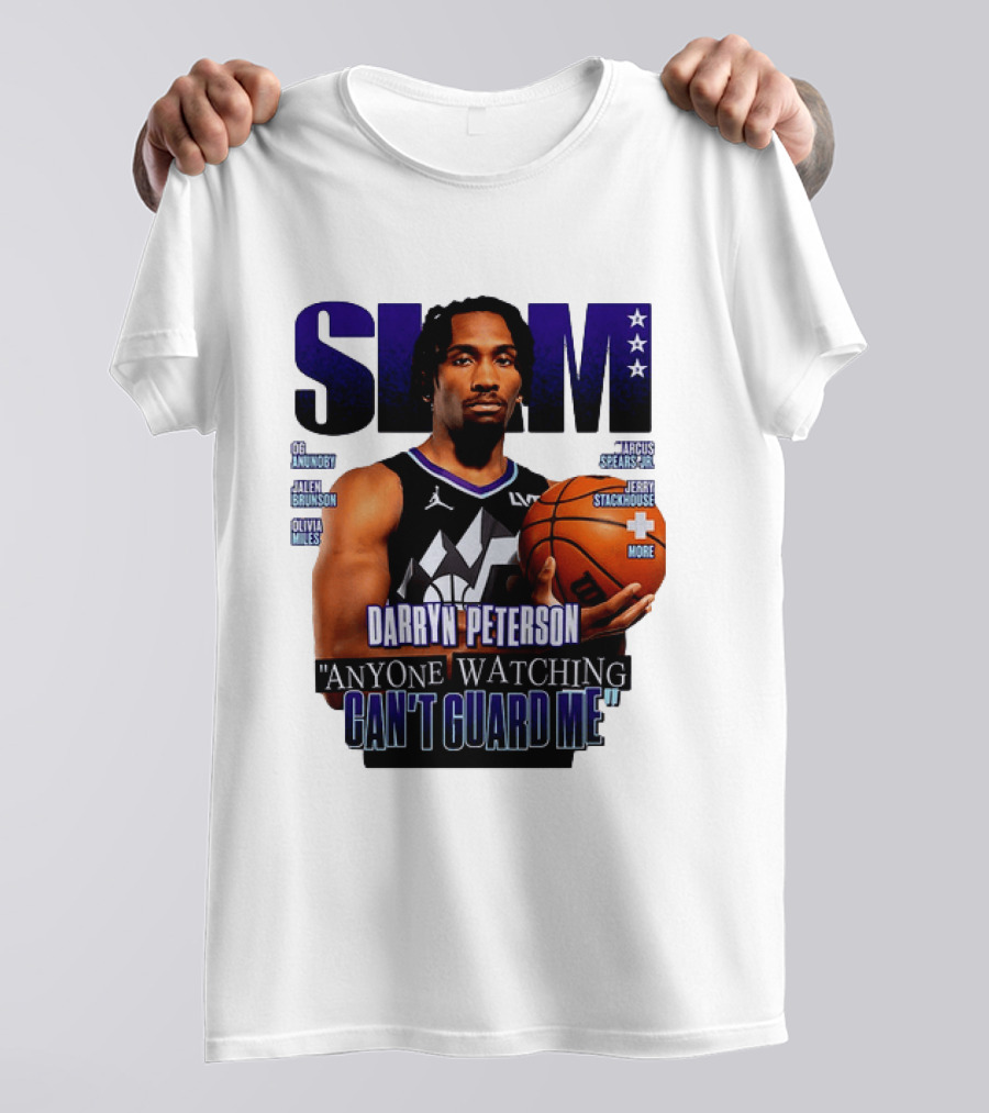 Darryn Peterson SLAM Utah Jazz Basketball Anyone Ing Can't Guard Me T-Shirt