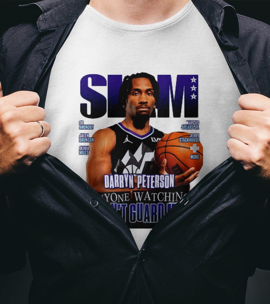 Darryn Peterson SLAM Utah Jazz Basketball Anyone Ing Can't Guard Me T-Shirt