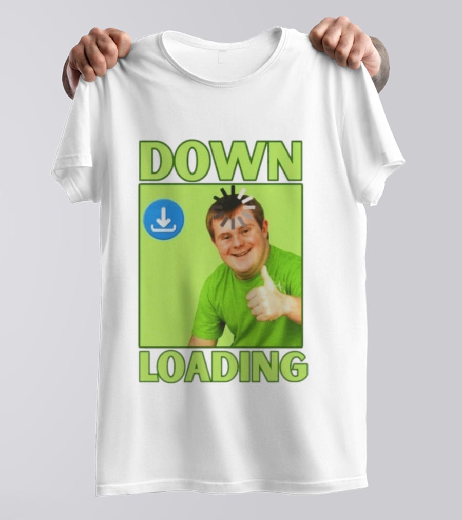 DOWN LOADING Person Thumbs Up Download T-Shirt