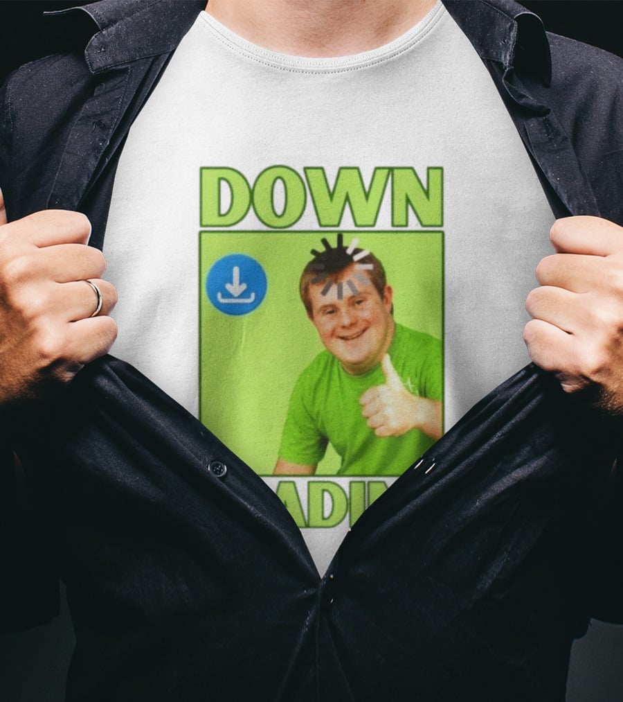 DOWN LOADING Person Thumbs Up Download T-Shirt