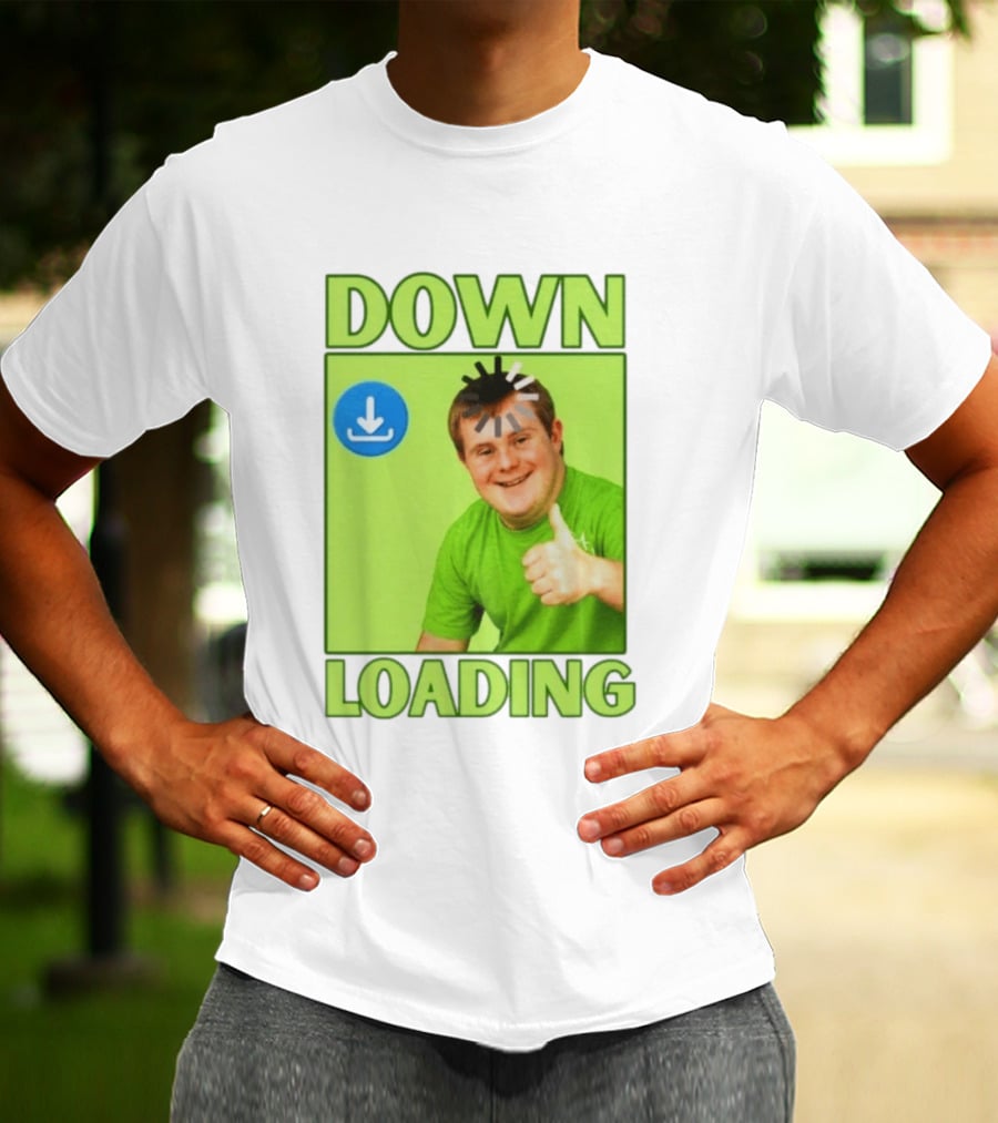 DOWN LOADING Person Thumbs Up Download T-Shirt