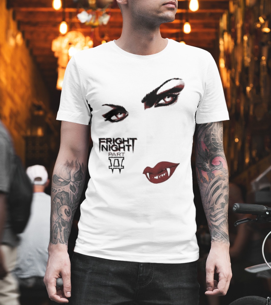 Fright Night Part 2 Vampire Eyes Fangs Horror Movie T-Shirt