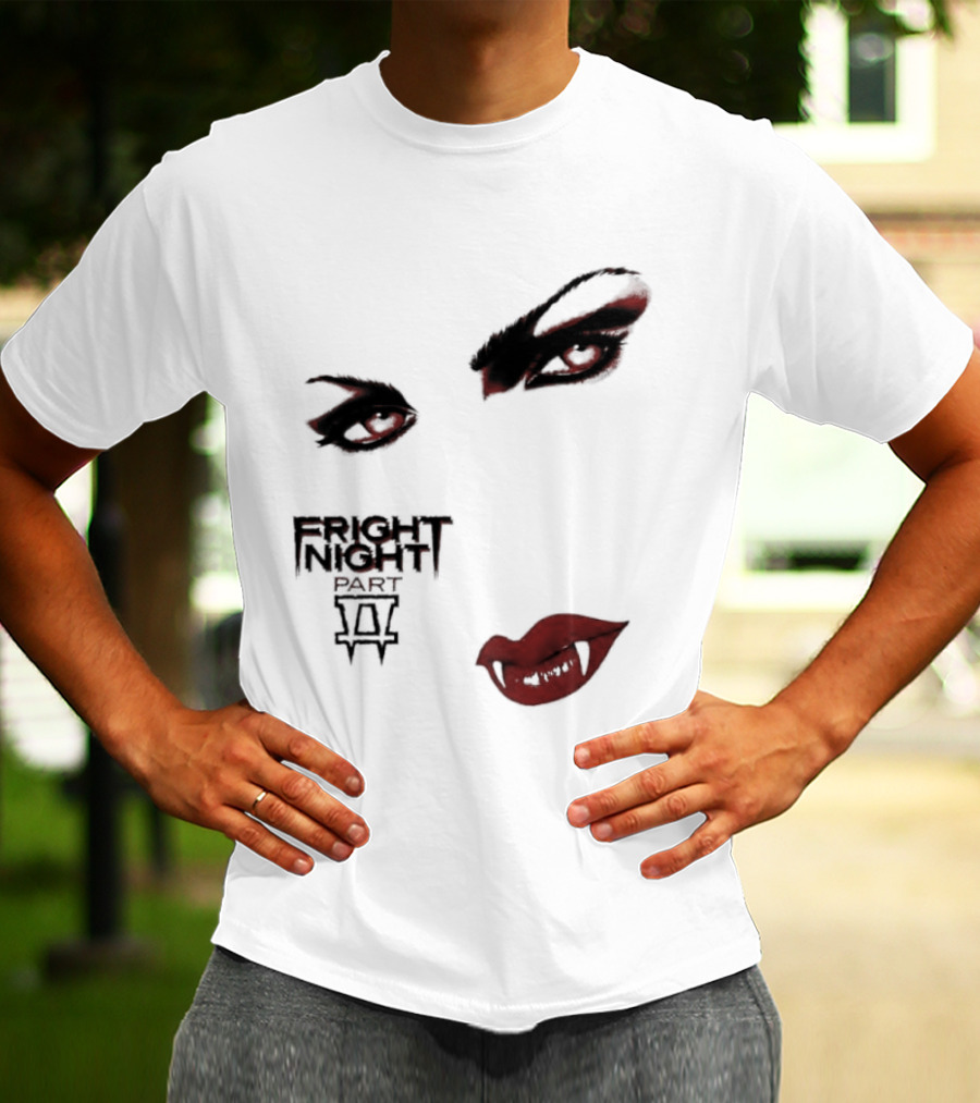 Fright Night Part 2 Vampire Eyes Fangs Horror Movie T-Shirt
